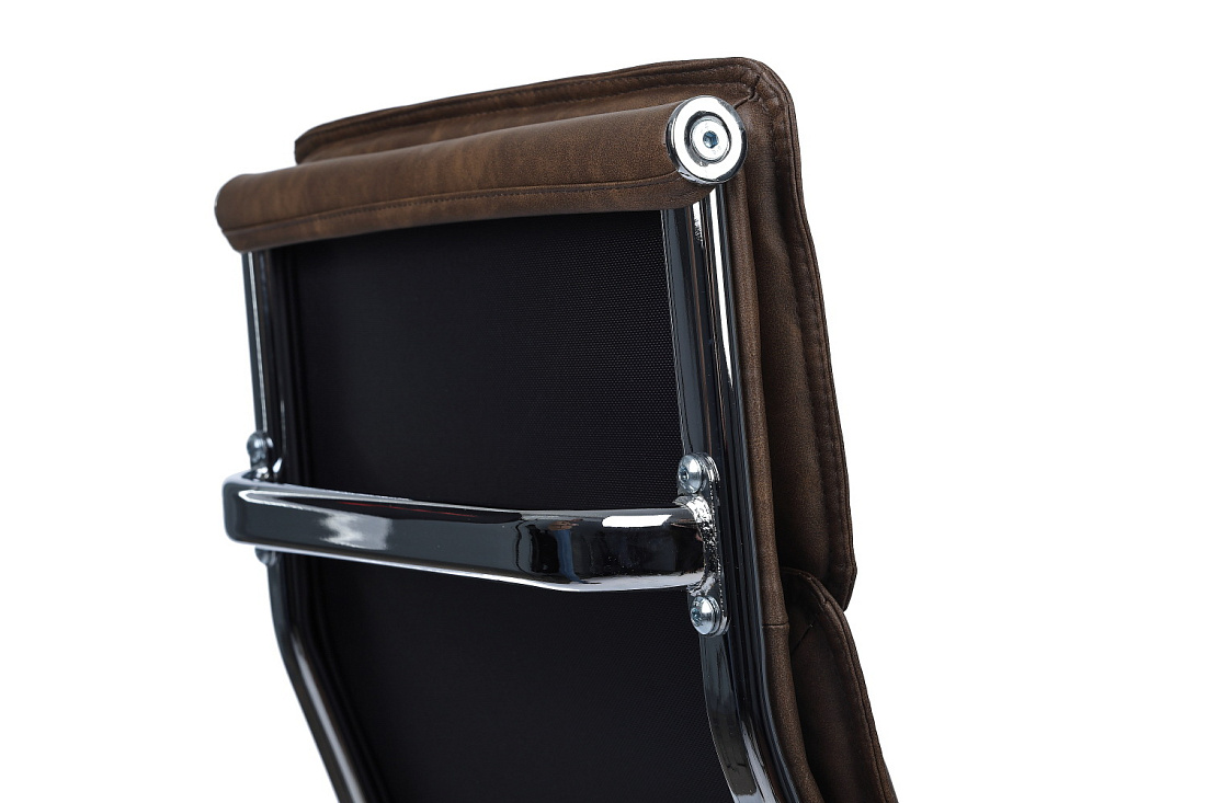 кресло руководителя rv chair dil 6018h коричневая экокожа фото